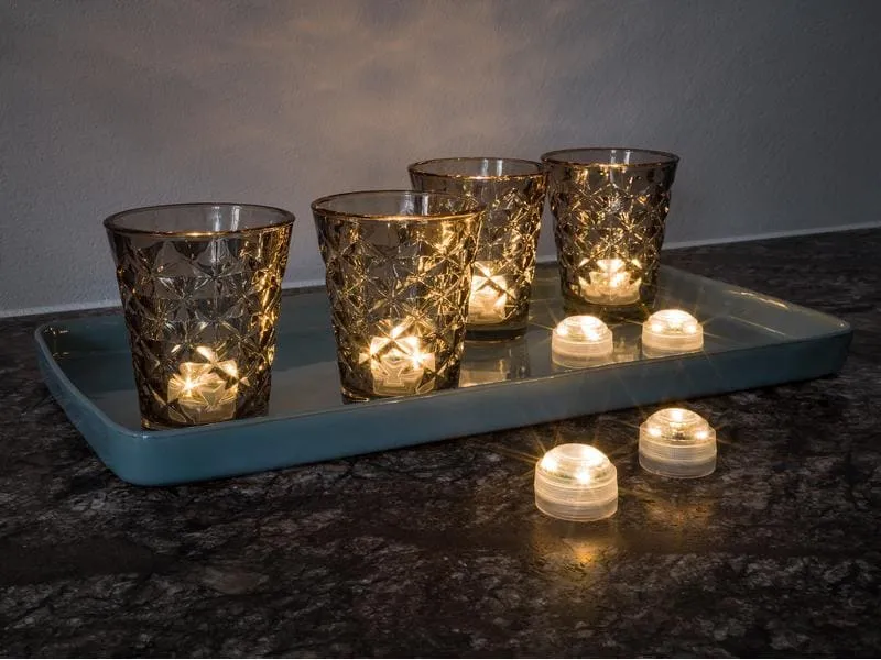 STT LED Teelichter Set Deko, 4 Stück