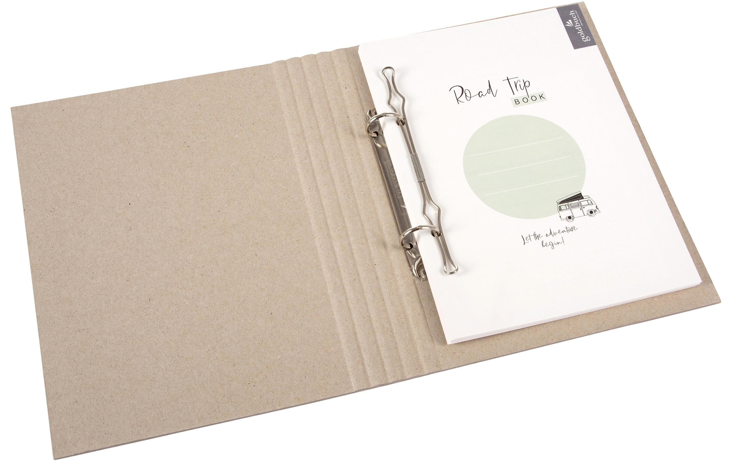 Goldbuch Ringbuch Road Trip Braun