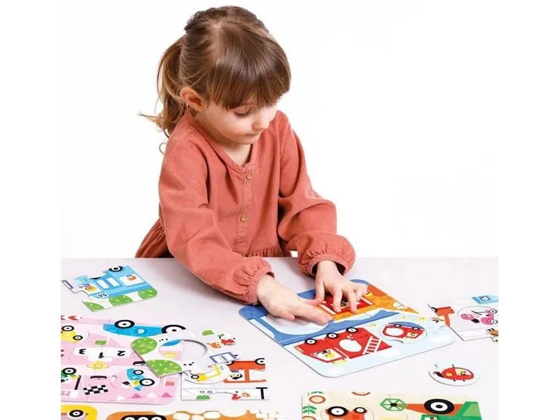 Banana Panda Puzzle Finde das gleiche Fahrzeug Banana Panda Puzzle Finde das gleiche Fahrzeug