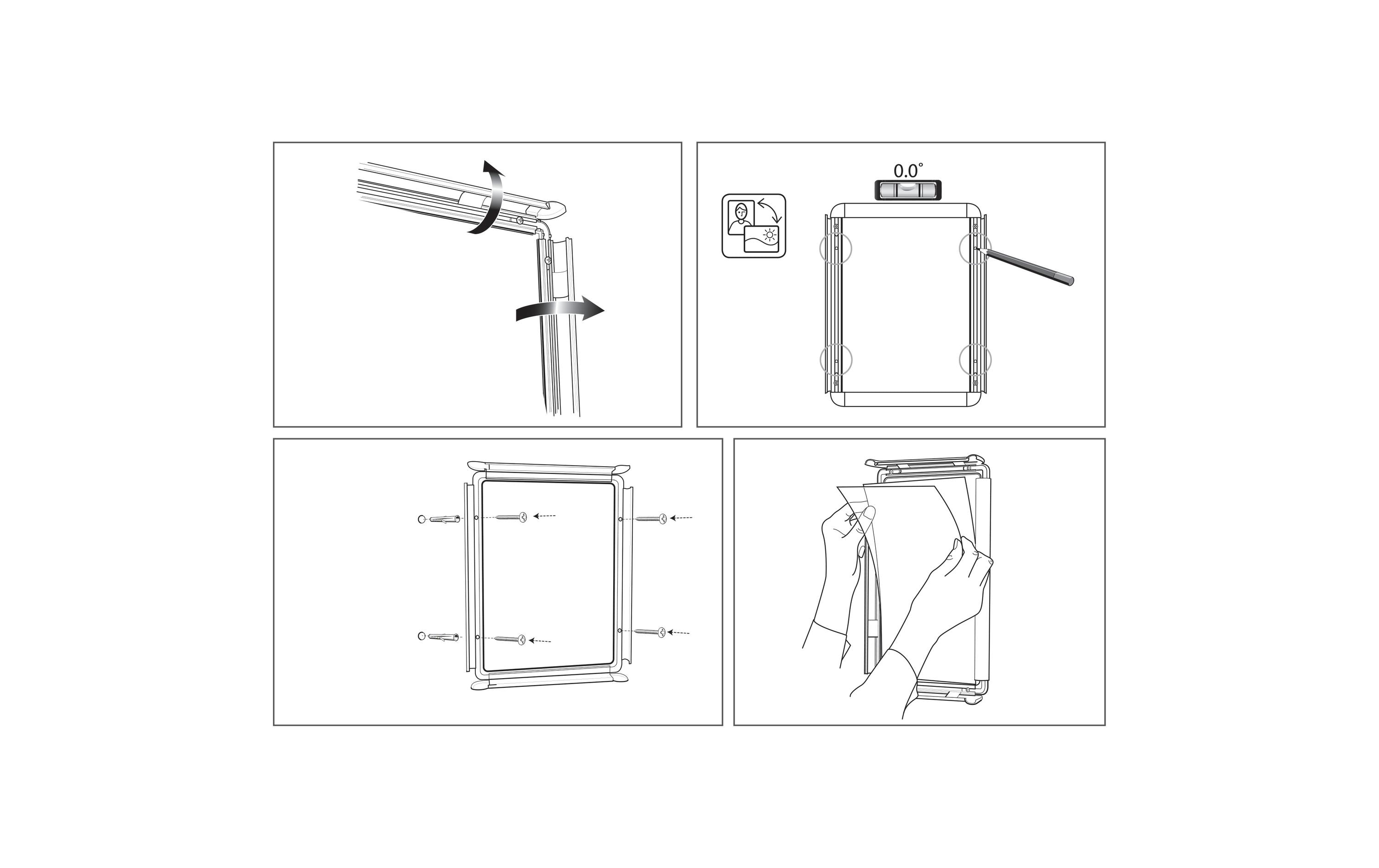 Nobo Premium Plus Plakatrahmen A3, freistehend und doppelseitig