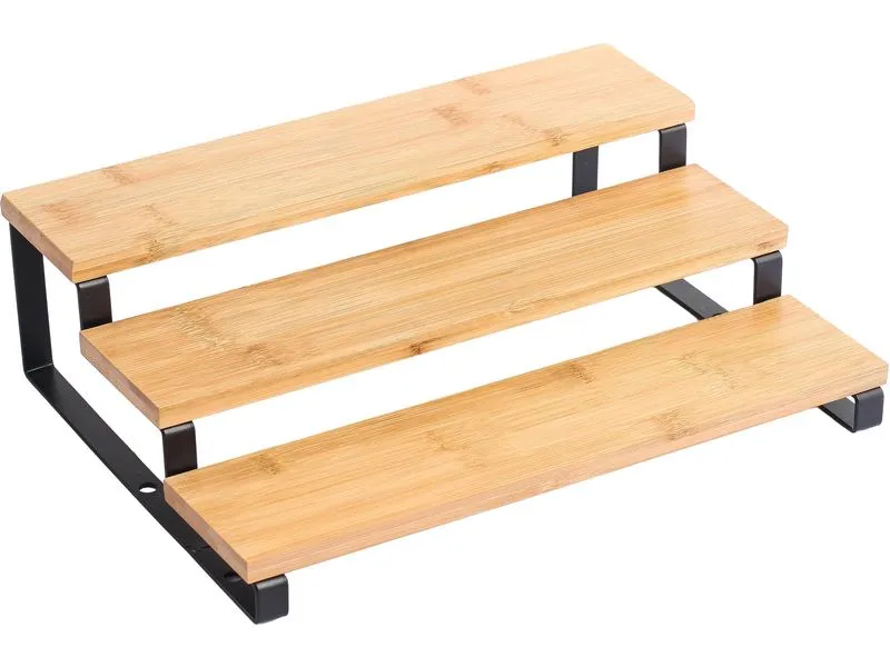 MSV Küchenregal für Gewürze 32 x 23.5 x 9.4 cm, Nature/Schwarz MSV Küchenregal für Gewürze 32 x 23.5 x 9.4 cm, Nature/Schwarz