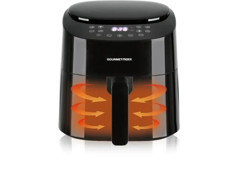 GOURMETmaxx Heissluft-Fritteuse Digital Schwarz GOURMETmaxx Heissluft-Fritteuse Digital Schwarz