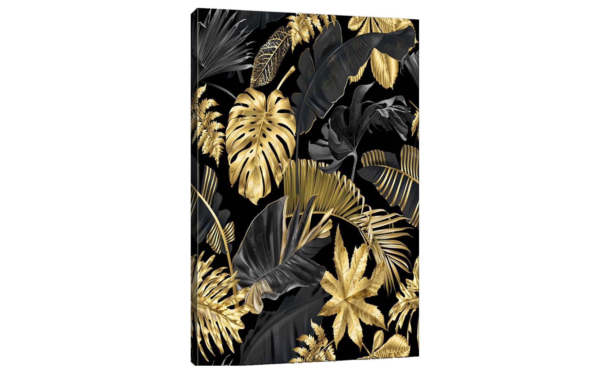 Wallxpert Bild Blätter 70 x 100 cm