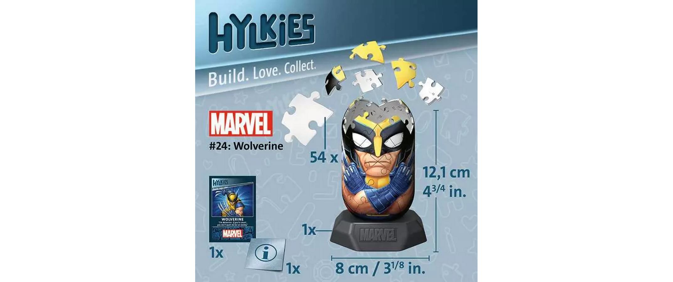 Ravensburger 3D Puzzle Hylkies – Marvel Wolverine