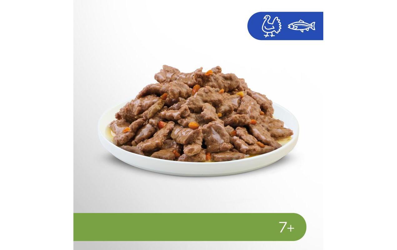 Perfect Fit Nassfutter Cat Senior 7+ Truthahn und Fisch, 4 x 85g Perfect Fit Nassfutter Cat Senior 7+ Truthahn und Fisch, 4 x 85g