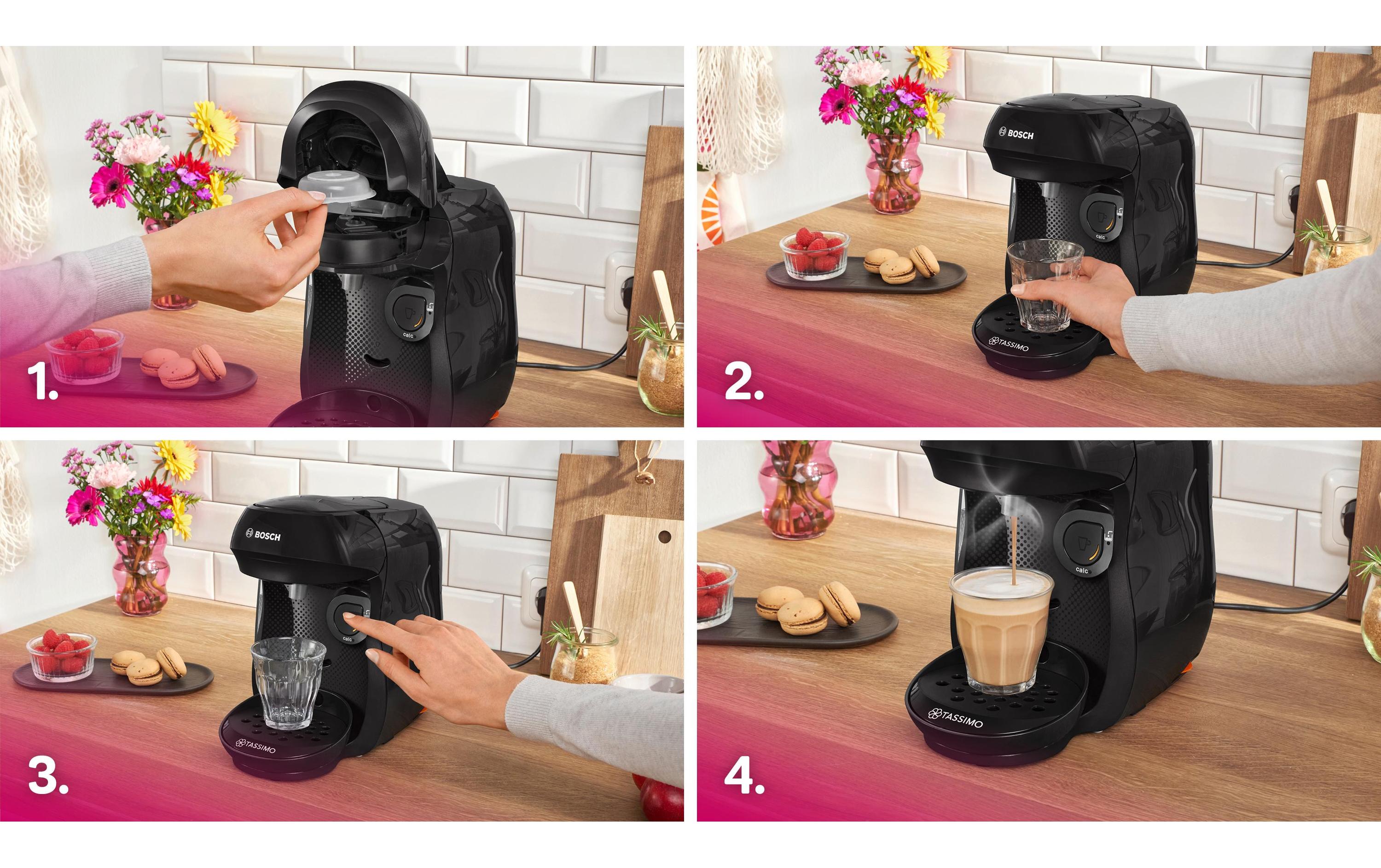 TASSIMO Kapselmaschine Happy friendly Schwarz TASSIMO Kapselmaschine Happy friendly Schwarz