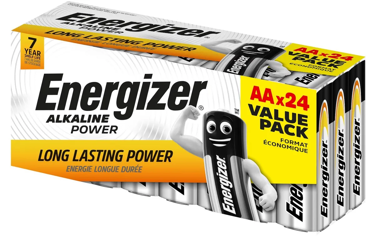 Energizer Batterie AlkalinePower AA 24 Stück