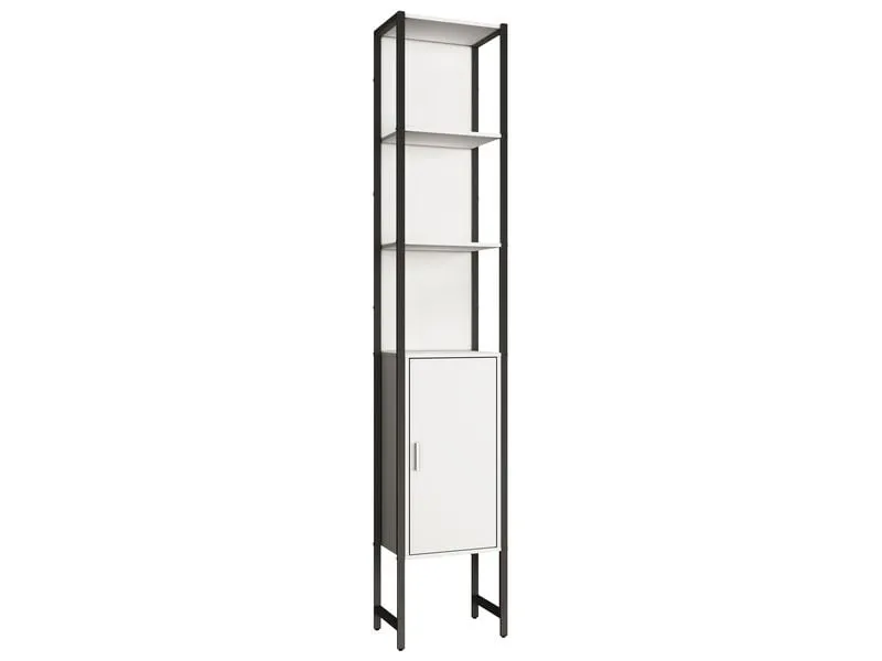 VCM Badezimmerregal Edino 33 x 185 cm, Weiss