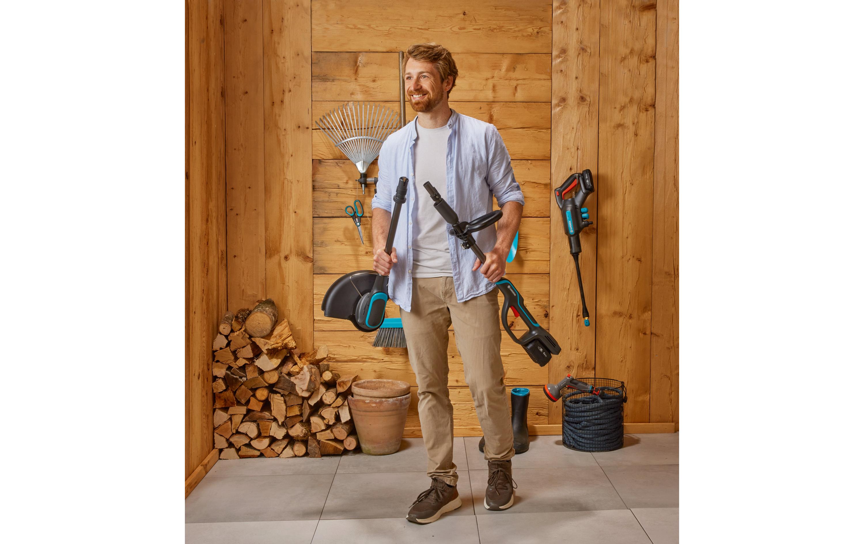 GARDENA Akku-Rasentrimmer PowerCut Ready-To-Use