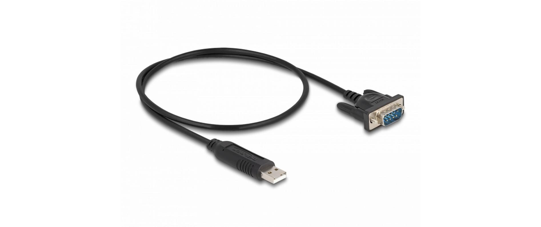 Delock Serial-Adapter USB-A Stecker - Seriell Buchse