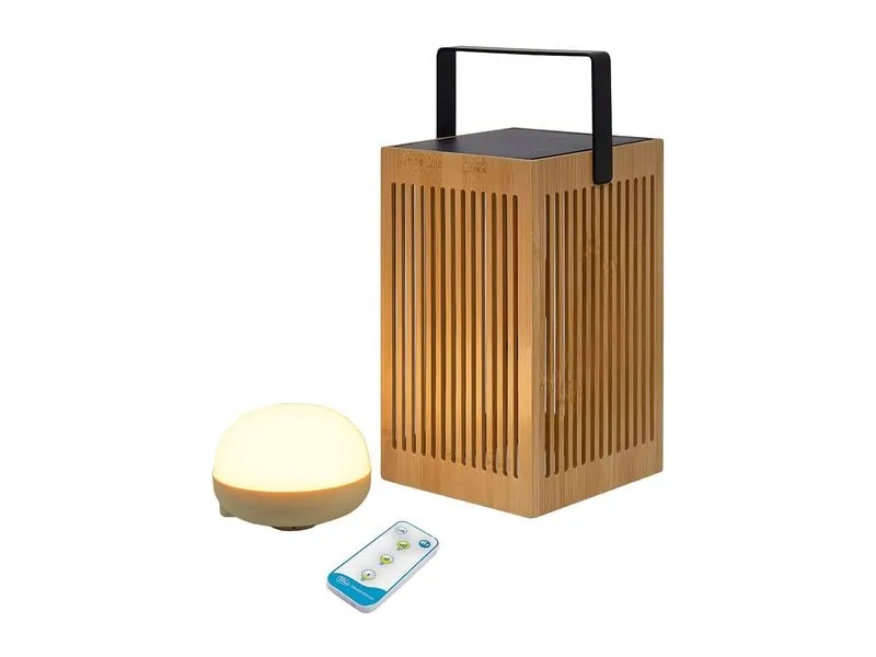 new Garden Okinawa Lantern kabellose, tragbare Laterne Braun