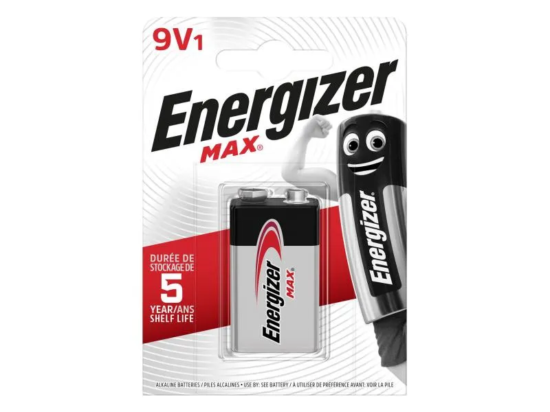 Energizer Batterie MAX 9V / 6LR61 1 Stück Energizer Batterie MAX 9V / 6LR61 1 Stück