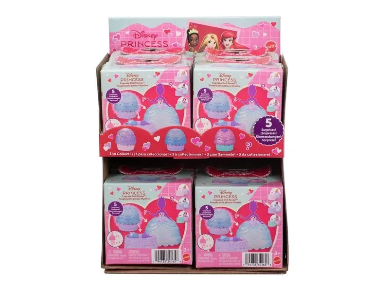 Disney Princess Puppe Reveal Valentine Cupcake Mehrfarbig, Assortiert Disney Princess Puppe Reveal Valentine Cupcake Mehrfarbig, Assortiert