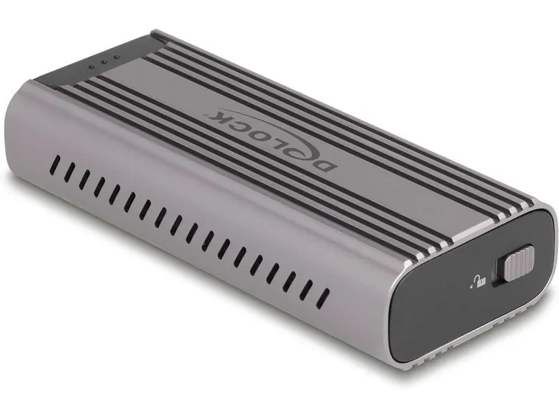 Delock Externes Gehäuse 1x M.2 NVMe PCIe SSD USB-C, 40 Gbps M.2