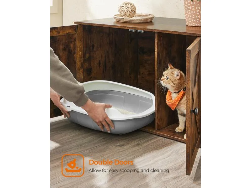 Feandrea Katzenhaus für Katzentoilette, Vintagebraun Feandrea Katzenhaus für Katzentoilette, Vintagebraun