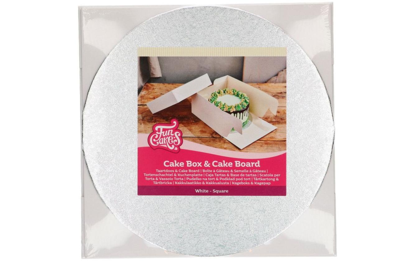 Funcakes Tortenbox mit Tortenplatte 25.9 x 25.9 x 15 cm, 1 Stück