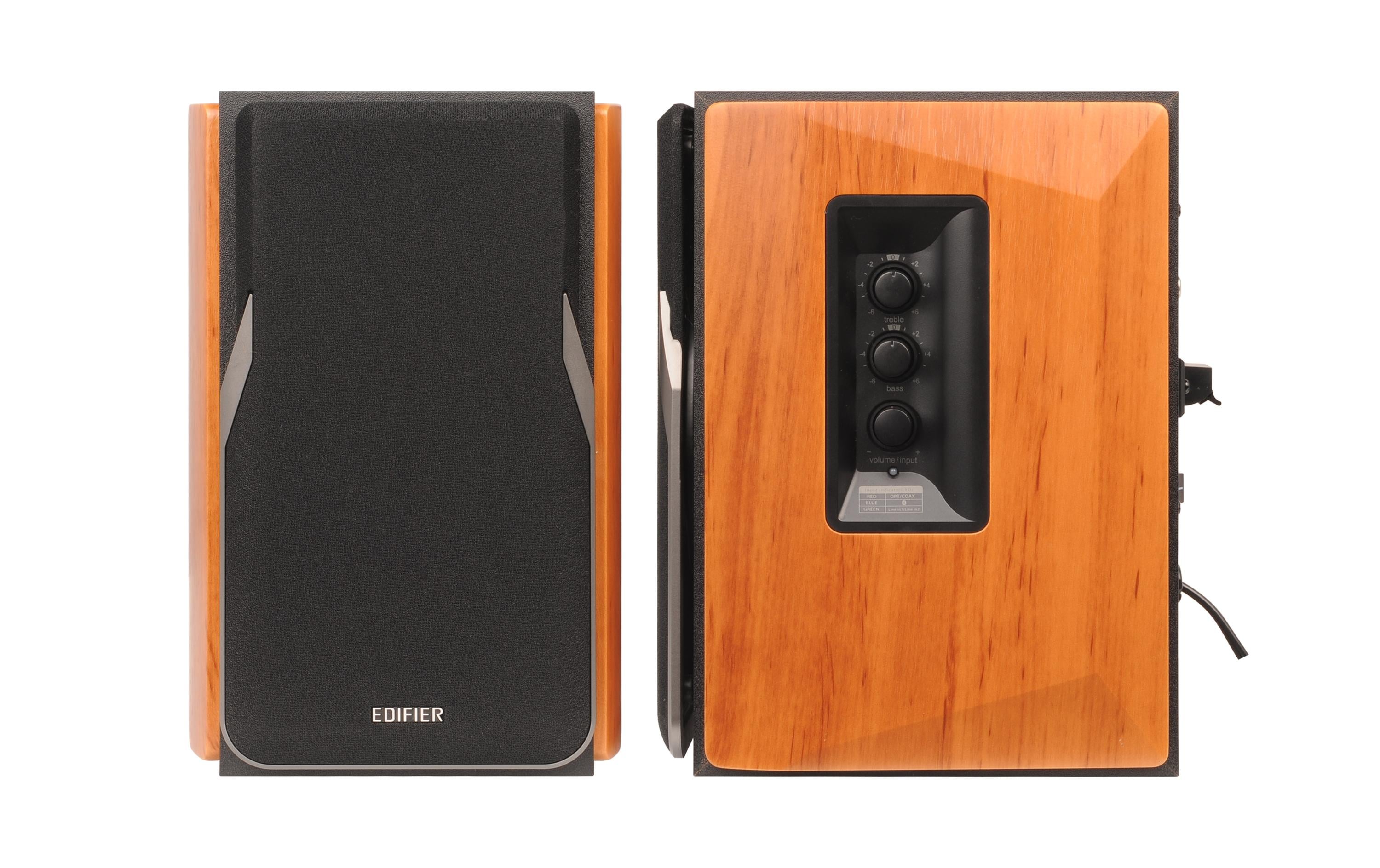 Edifier Regallautsprecher Paar R1380T Braun, Schwarz