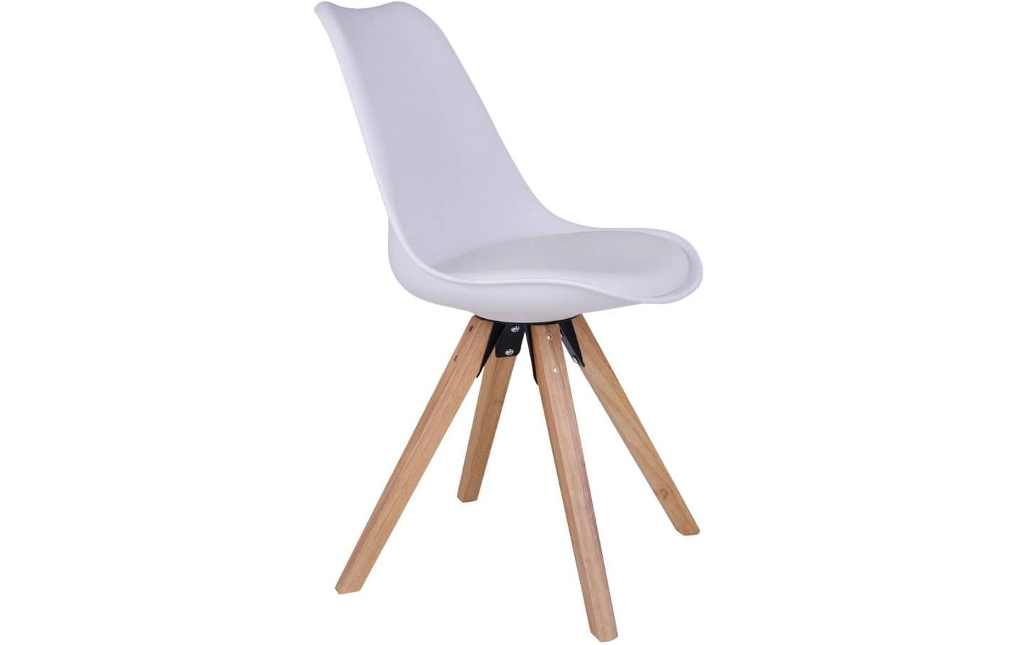 House Nordic Stuhl Bergen 2 Stück, 86 x 55 cm, Braun/Weiss
