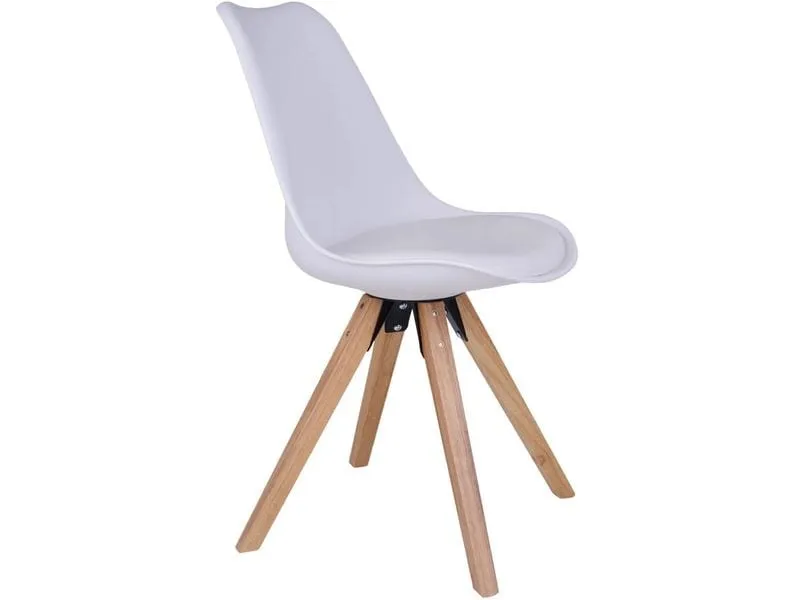 House Nordic Stuhl Bergen 2 Stück, 86 x 55 cm, Braun/Weiss