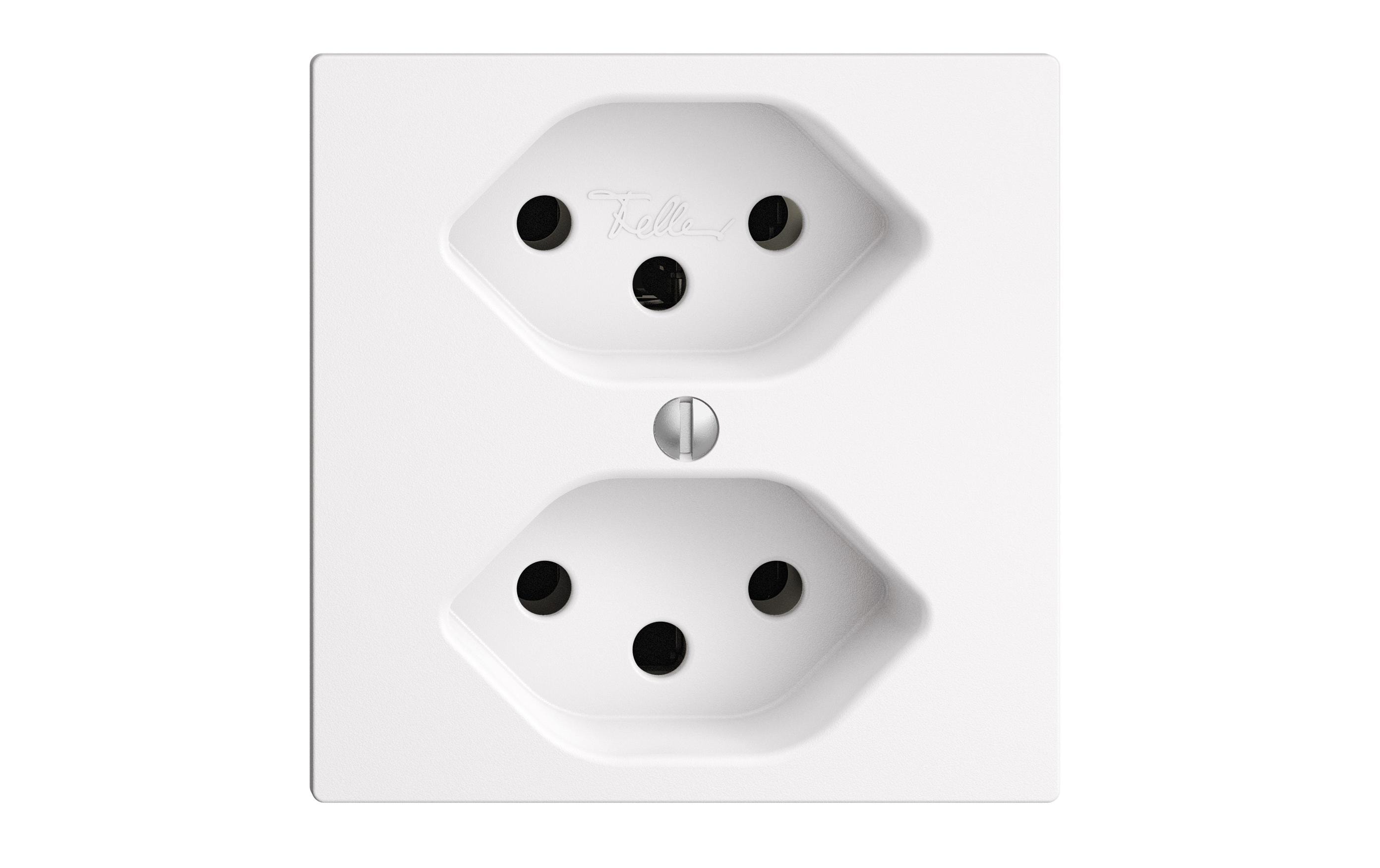 Feller EDIZIOdue UP-Steckdosen 2x T13 Einsatz Feller EDIZIOdue UP-Steckdosen 2x T13 Einsatz