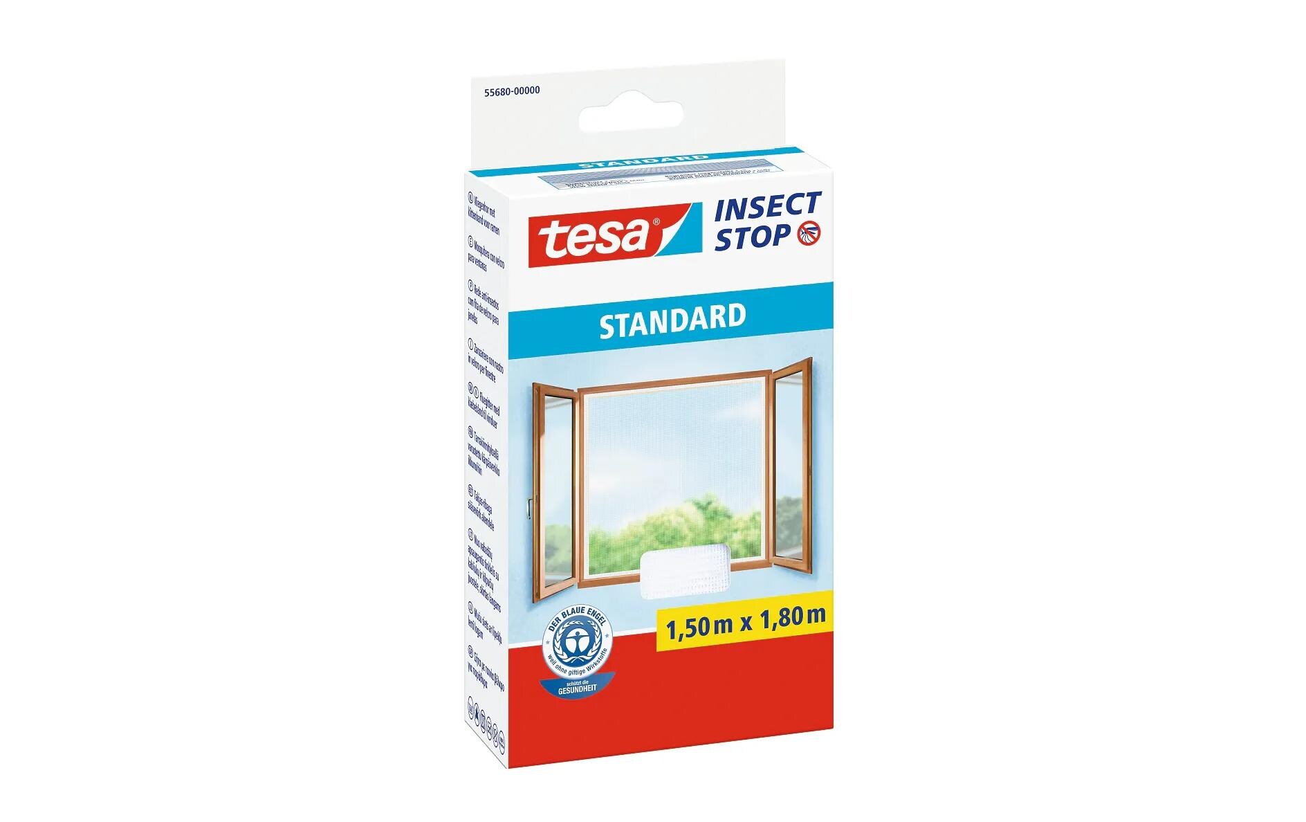 tesa Insect Stop STANDARD Fenster Weiss - 1.5 m x 1.8 m tesa Insect Stop STANDARD Fenster Weiss - 1.5 m x 1.8 m
