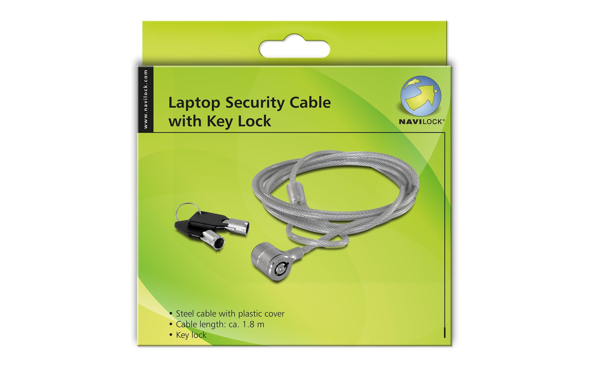 Navilock Sicherheitsschloss mit Schlüssel