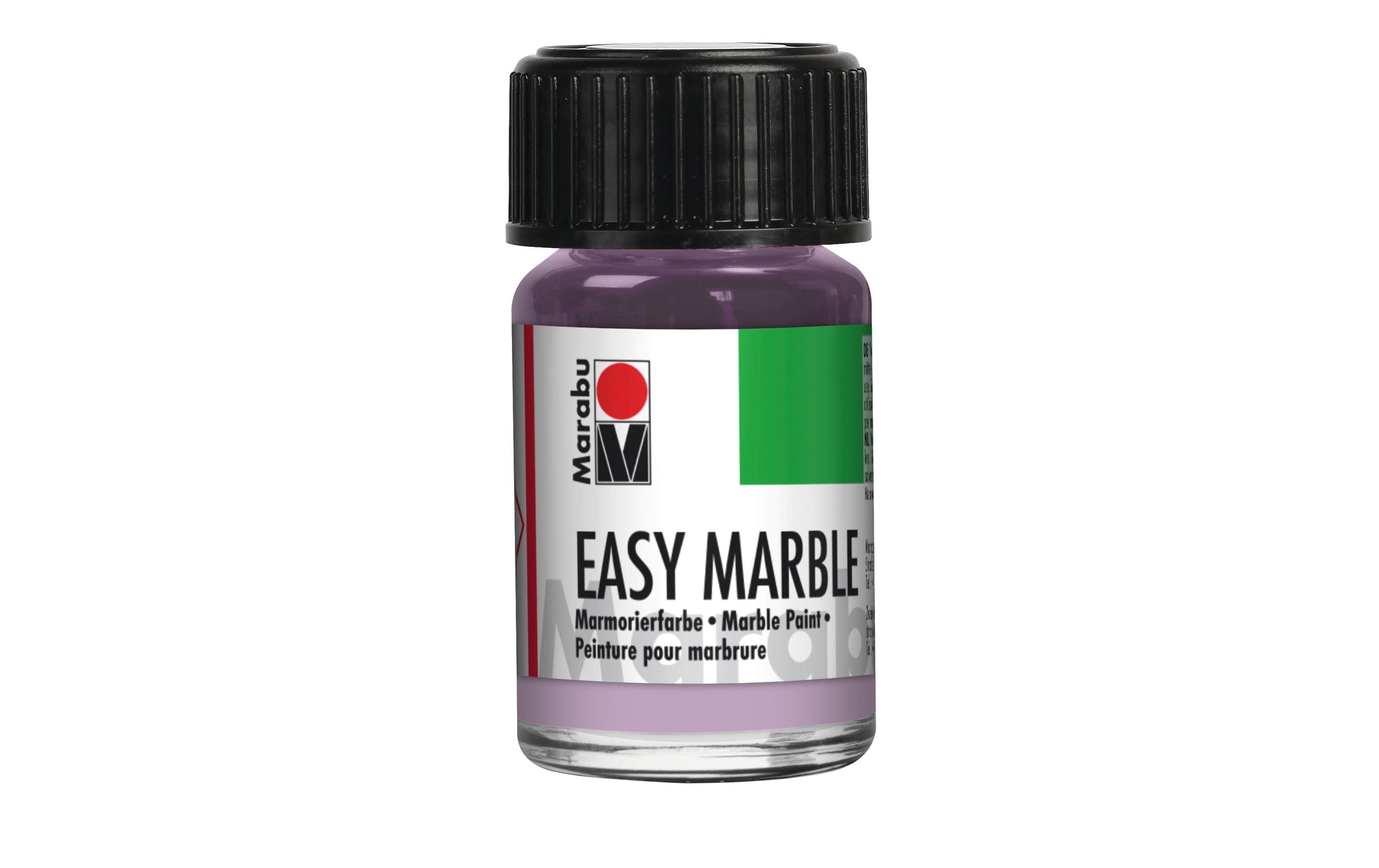 Marabu Marmorierfarbe Easy Marble 6 x 15 ml, Pastell