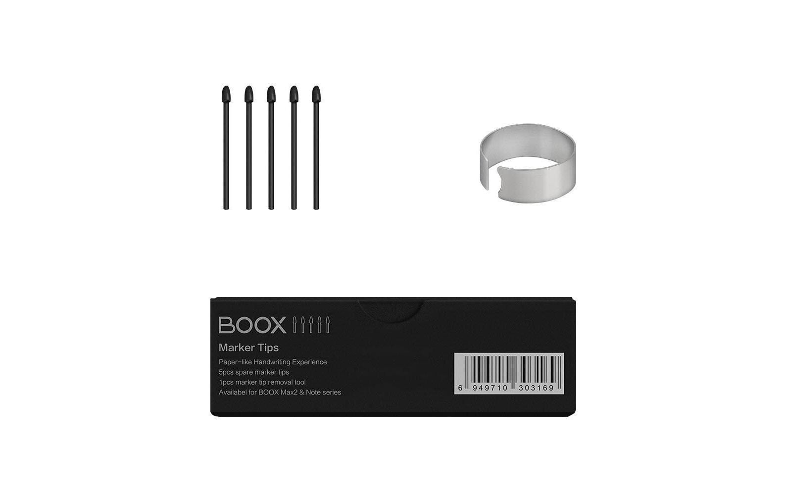 Onyx Eingabestiftspitze Boox Stylus Pen Tips 5 Stk schwarz