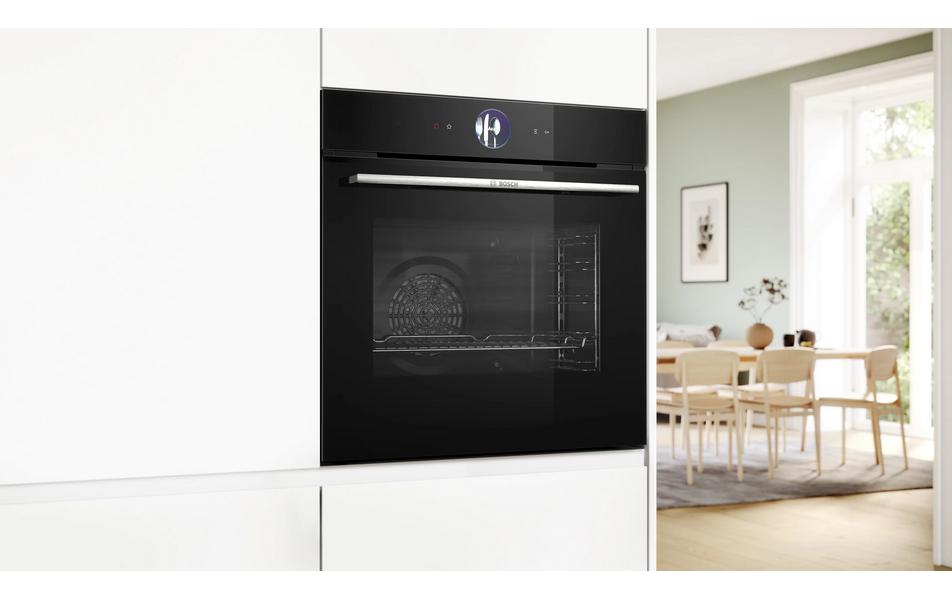 Bosch Einbaubackofen HBG7764B1C Schwarz A+