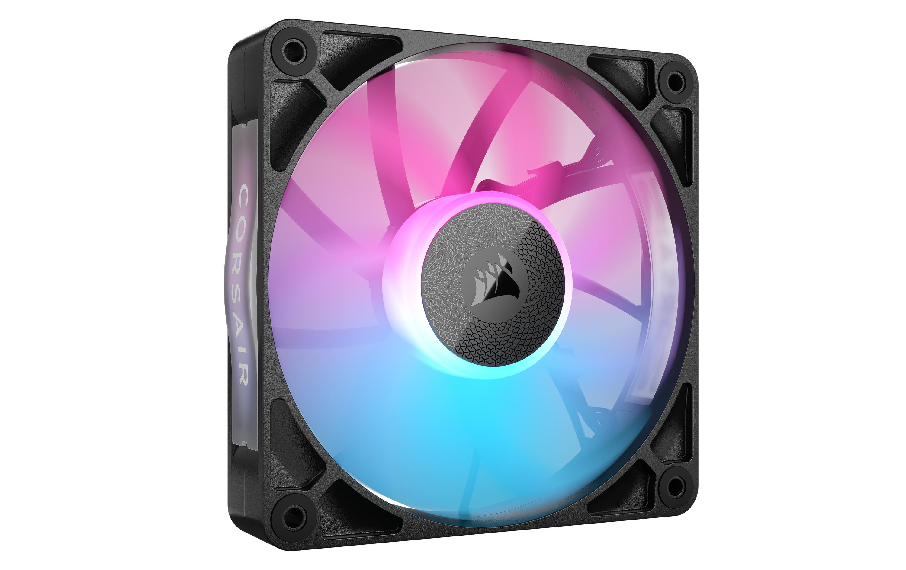 Corsair PC-Lüfter iCUE LINK RX120 RGB Schwarz, 3er Starter-Kit