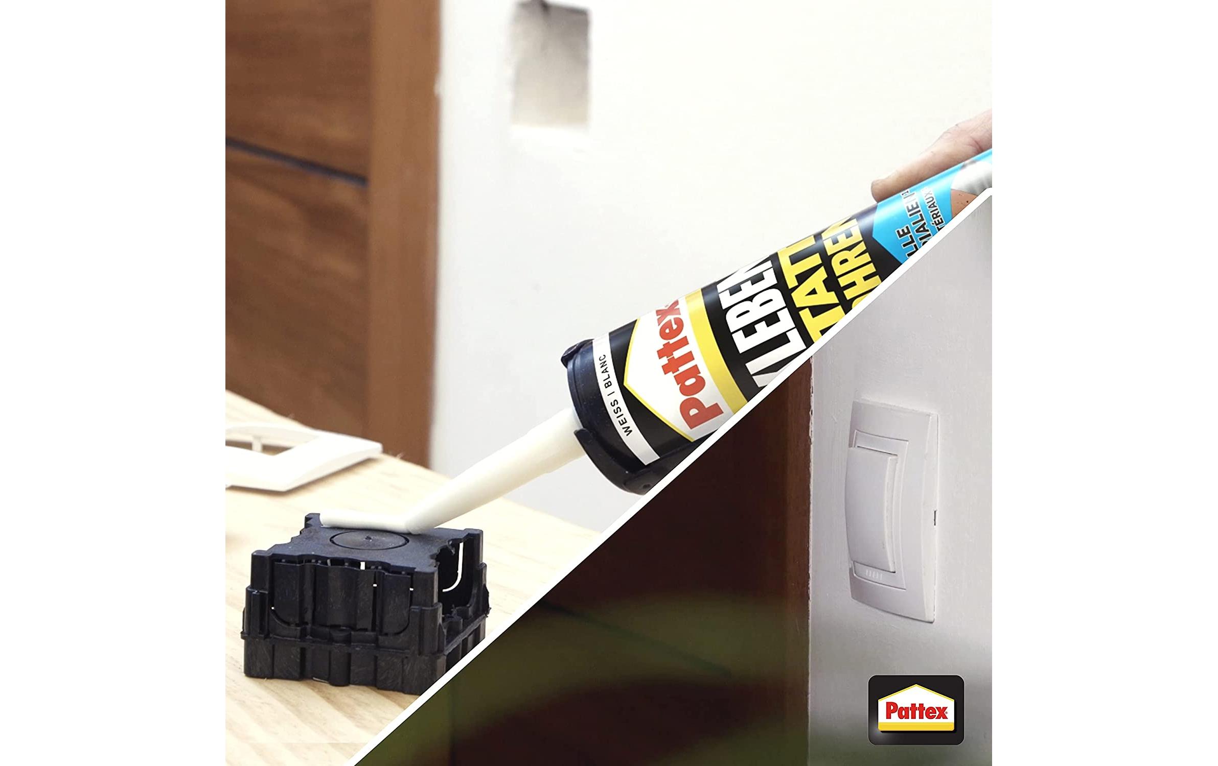 Pattex Montagekleber Innen & Aussen 450 g, Weiss