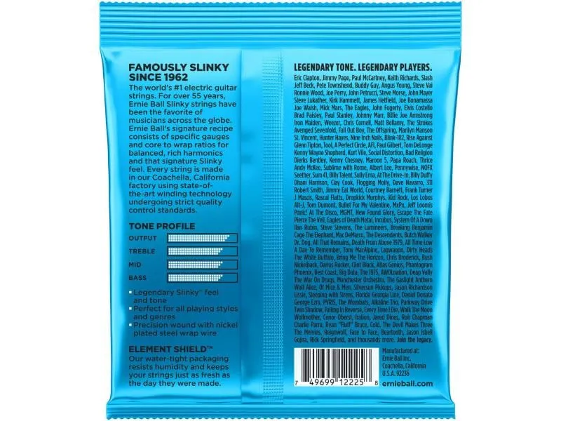 Ernie Ball Gitarrensaiten 2225 Slinky Nickel – Extra 08-38