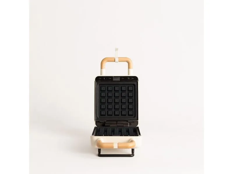 Create Waffeleisen Stone 2 in 1 Compact Wollweiss