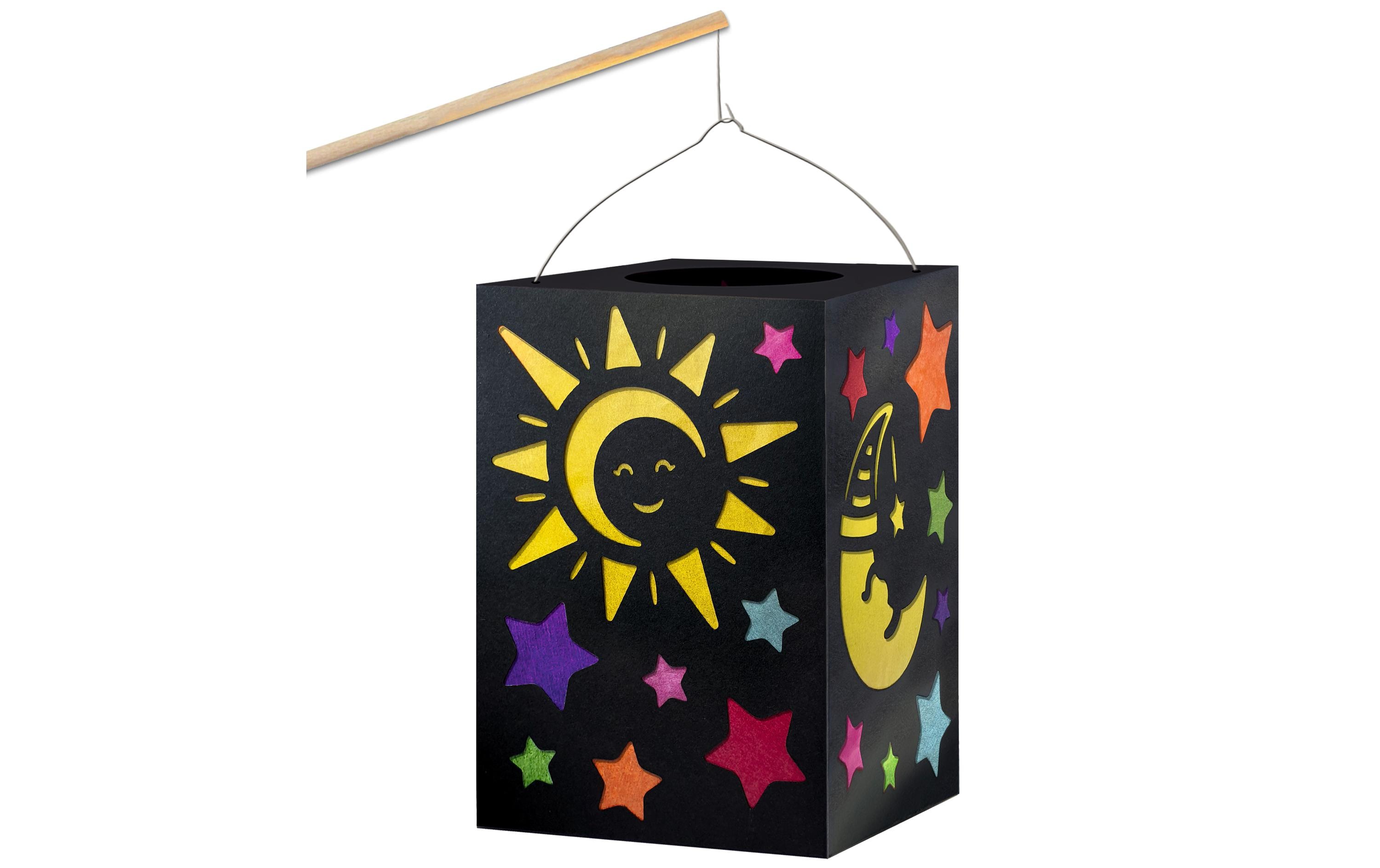 URSUS Laternen-Bastelset Sonne, Mond und Sterne
