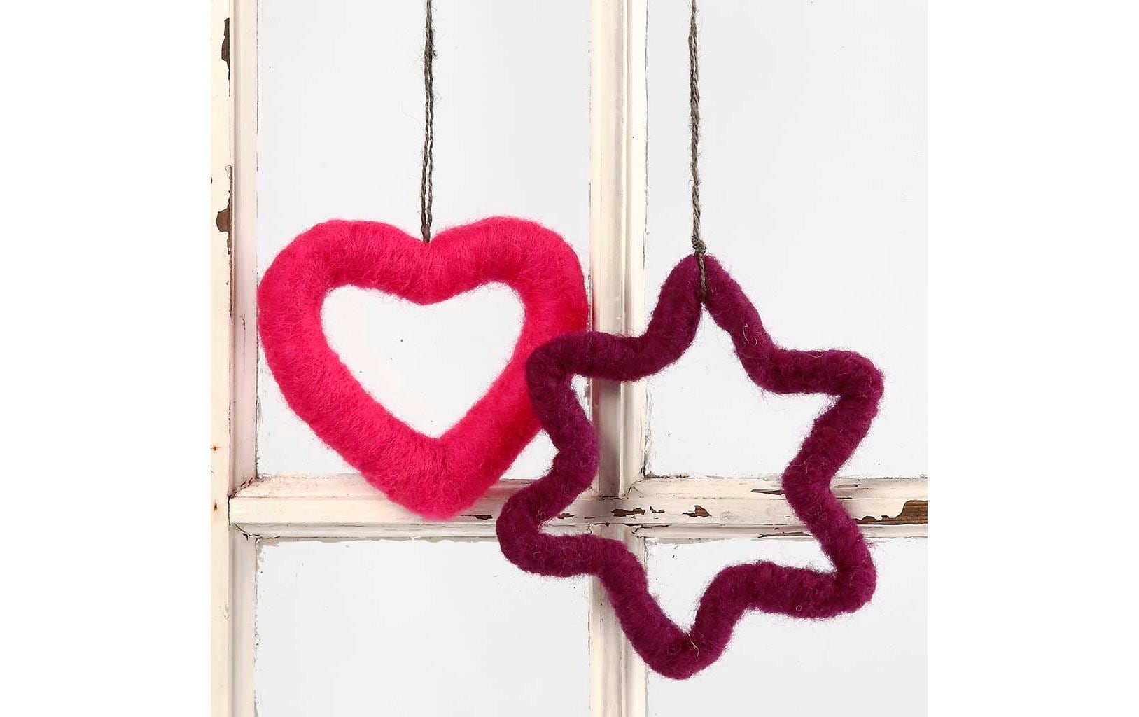 Creativ Company Styropor-Herzen 1 Stück, Weiss