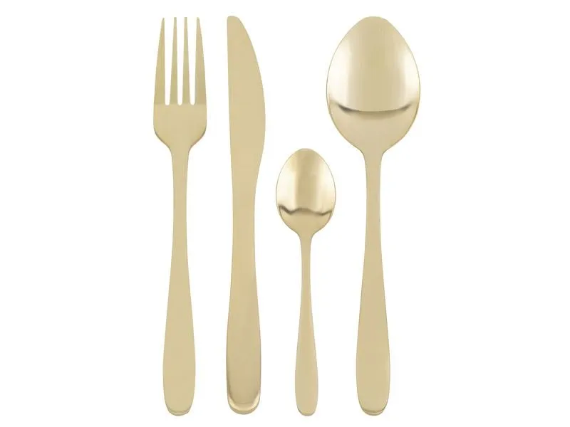 FURBER Besteck-Set 16-teilig, Gold FURBER Besteck-Set 16-teilig, Gold
