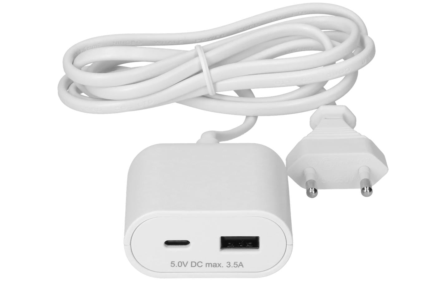 Max Hauri USB A+C-Verlängerung mit Zuleitung 1.5 m Weiss Max Hauri USB A+C-Verlängerung mit Zuleitung 1.5 m Weiss