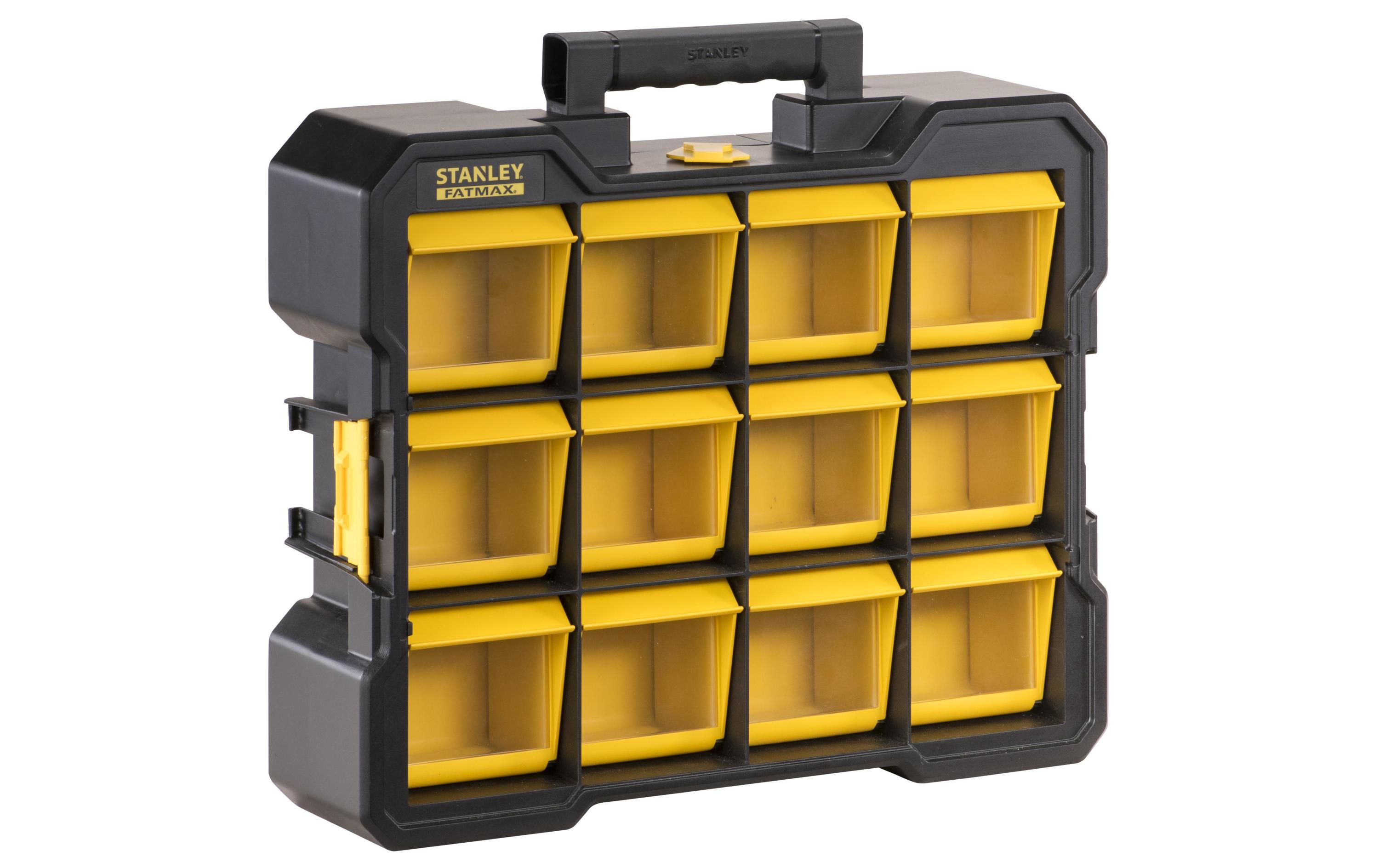 Stanley Fatmax Organizer Flip Bin Fatmax Pro 12 Fächer, leer Stanley Fatmax Organizer Flip Bin Fatmax Pro 12 Fächer, leer