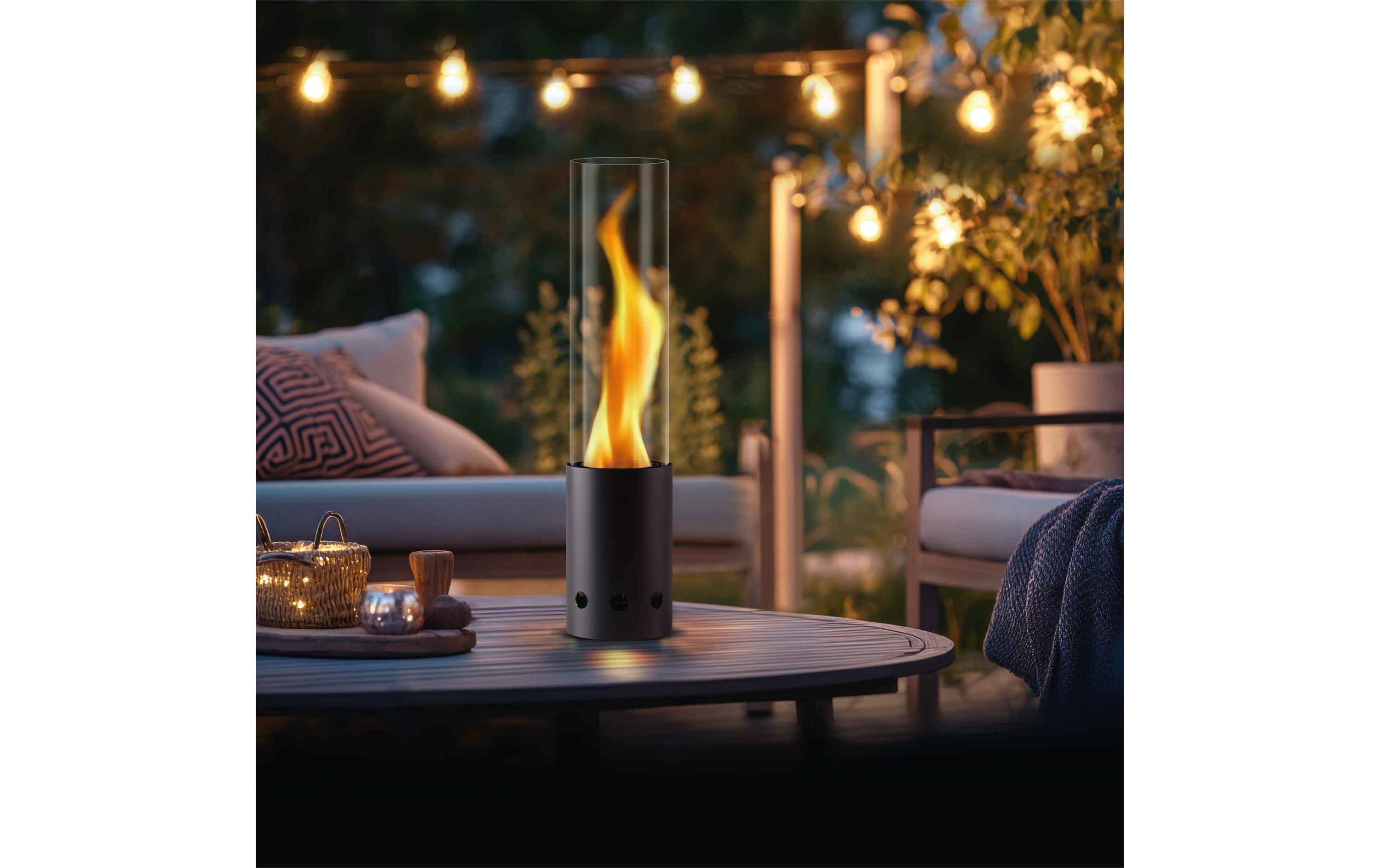 Gardenflare Tischfeuer Schwarz