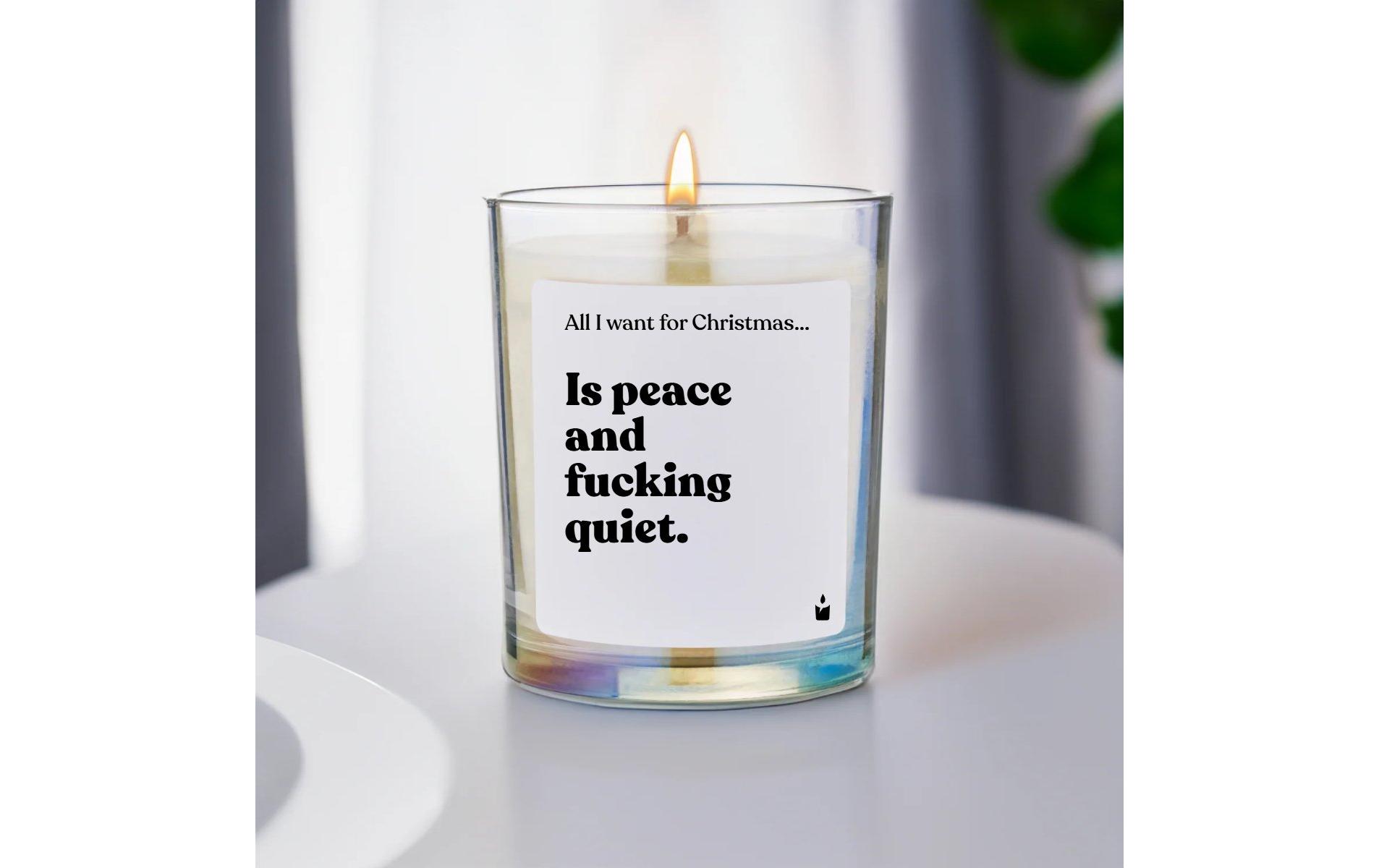 ChattyCandles Weihnachtskerze All I want for Christmas 6.7 x 8 cm