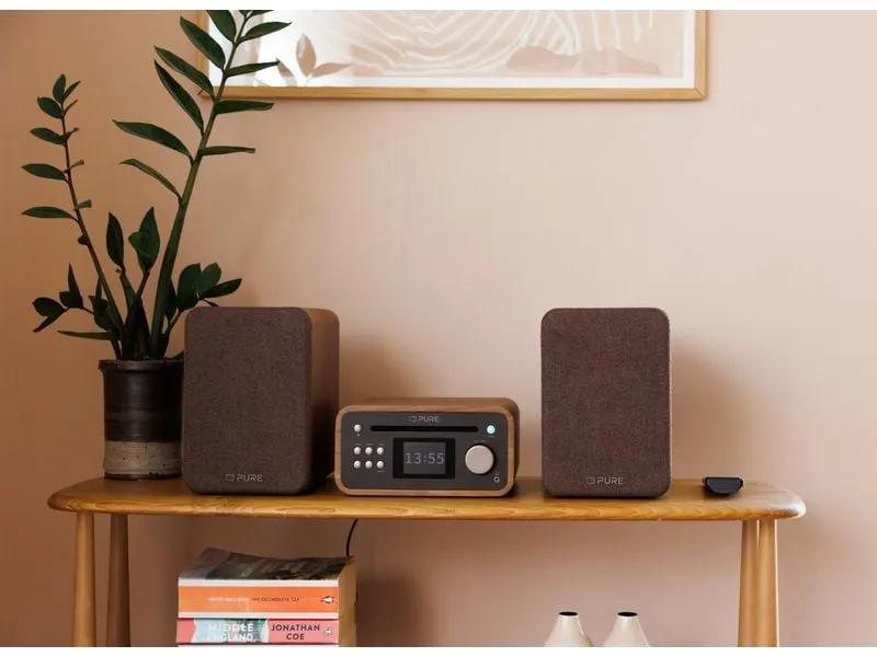 Pure Micro-HiFi Anlage Classic Stereo Mini Walnuss Pure Micro-HiFi Anlage Classic Stereo Mini Walnuss
