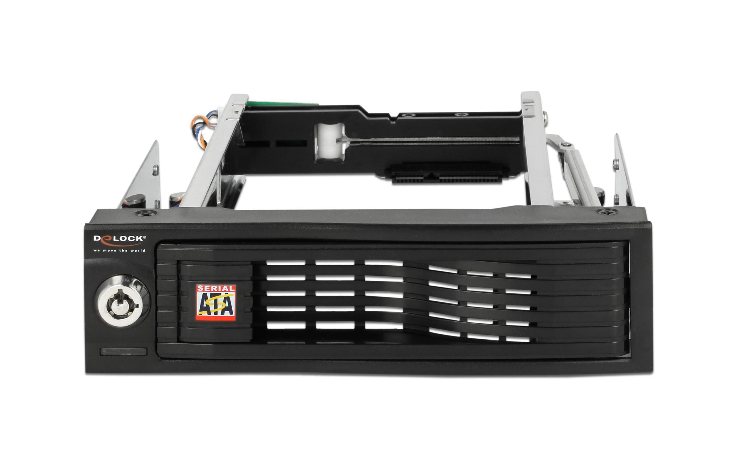 Delock 5.25-Einbaurahmen 3.5 SATA HDD geschützt, Hot-Swap