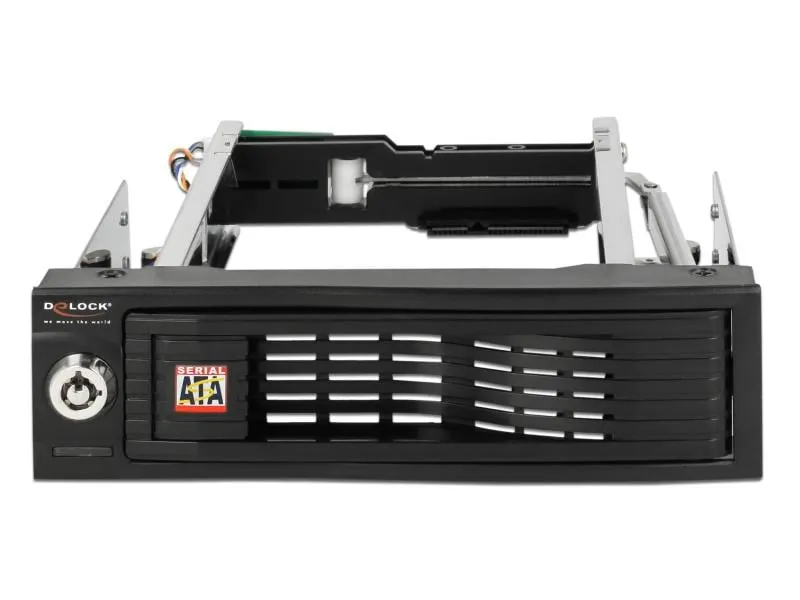 Delock 5.25-Einbaurahmen 3.5 SATA HDD geschützt, Hot-Swap Delock 5.25-Einbaurahmen 3.5 SATA HDD geschützt, Hot-Swap