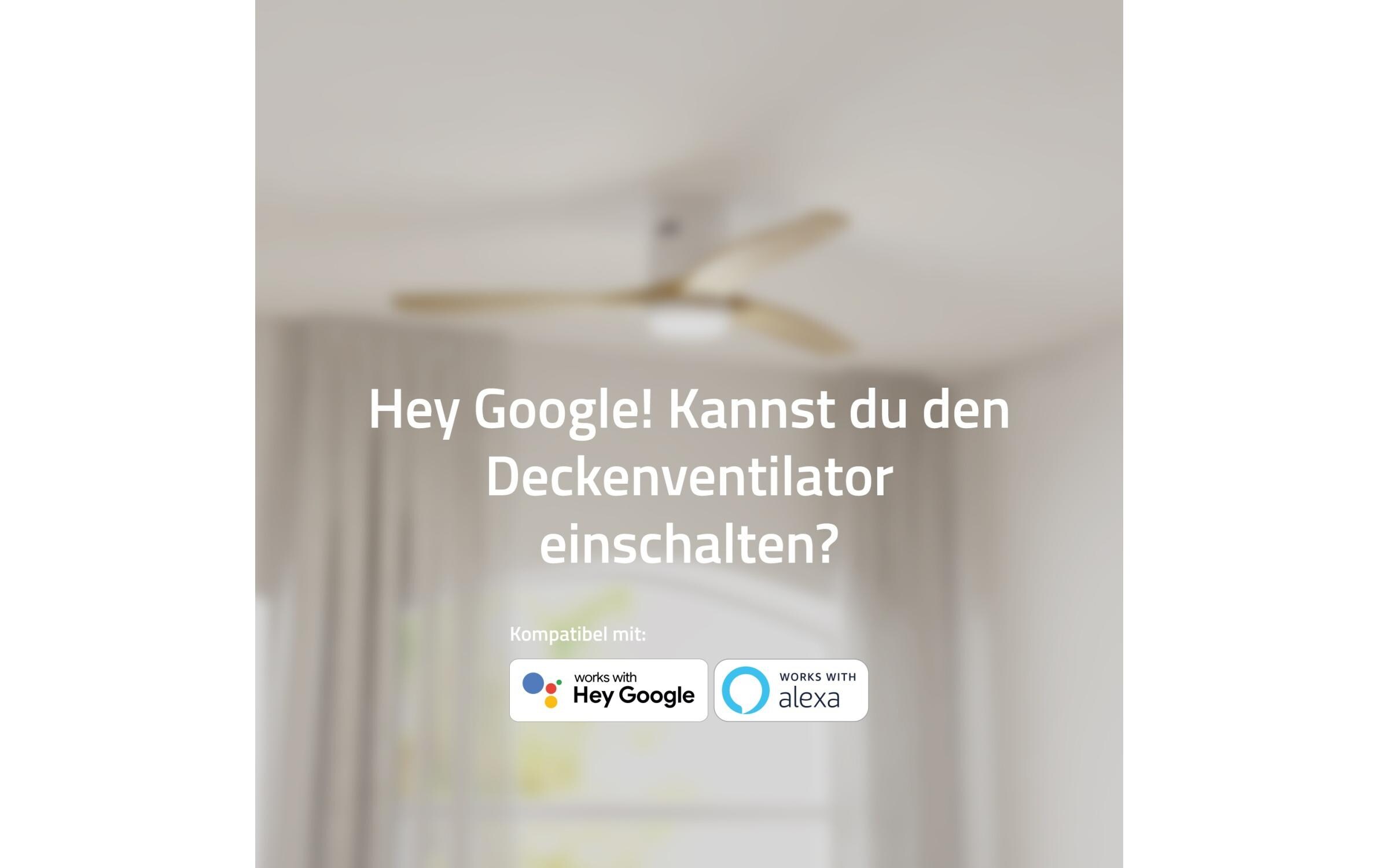 hombli Deckenventilator 1320 mm, Hellbraun hombli Deckenventilator 1320 mm, Hellbraun