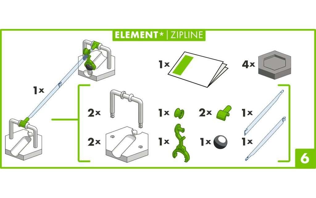 Ravensburger Kugelbahn Zubehör GraviTrax Element Zipline