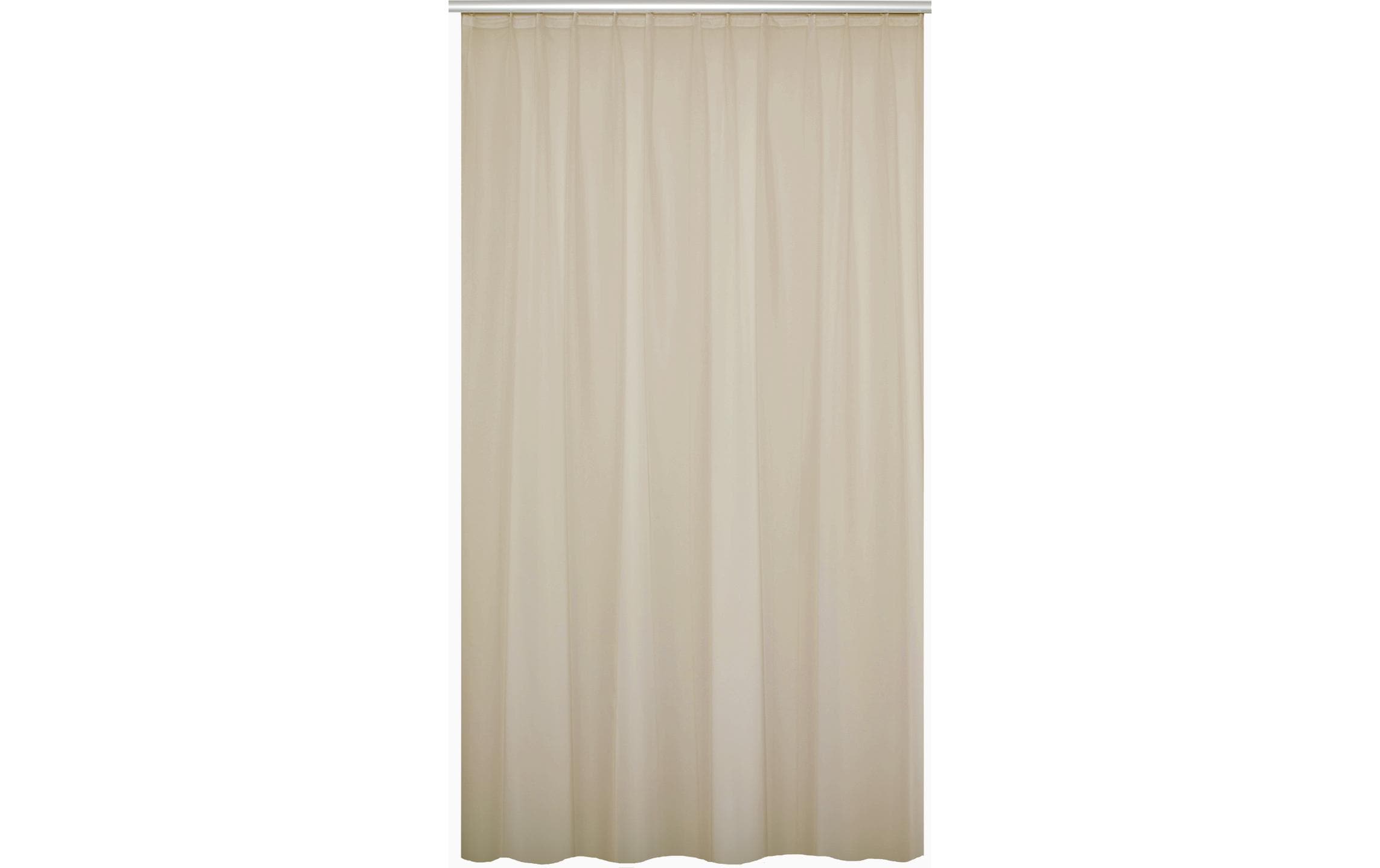 Hubatka Tagvorhang Voile mit Gleitern 200 cm x 240 cm, Creme