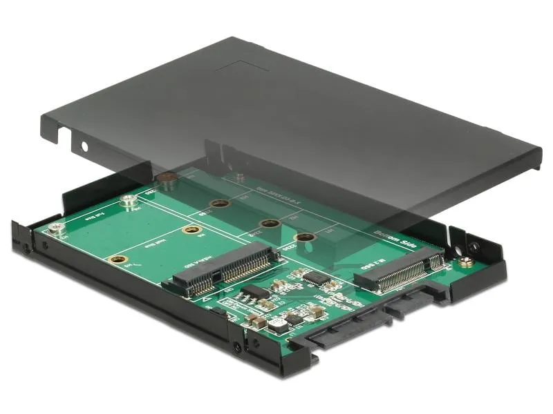 Delock Konverter 2.5″ M.2 / mSATA zu SATA Adapter Delock Konverter 2.5″ M.2 / mSATA zu SATA Adapter