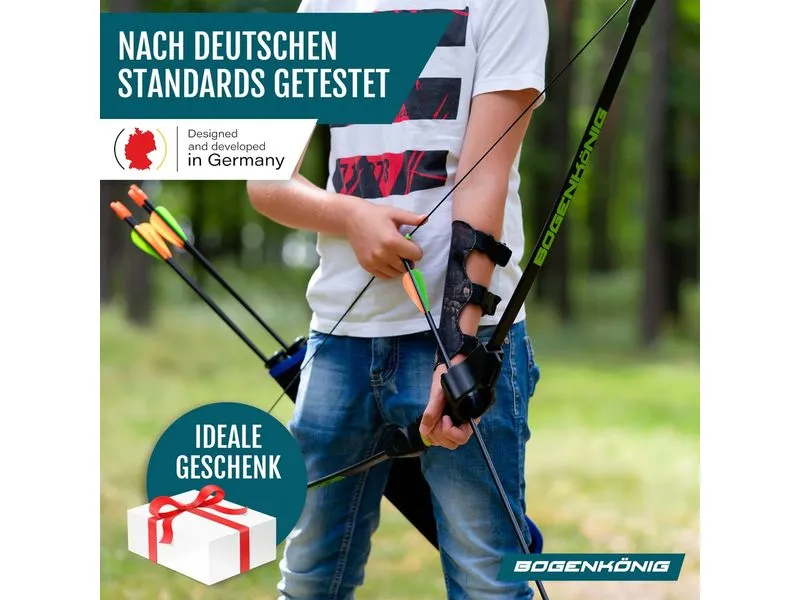 Bogenkönig Bogenschiess-Set mit Köcher 15 lbs