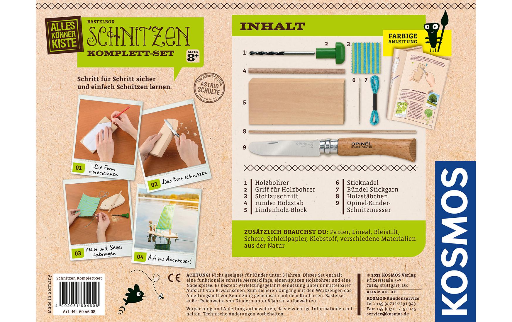 Kosmos Bastelbox Schnitzen Komplett-Set