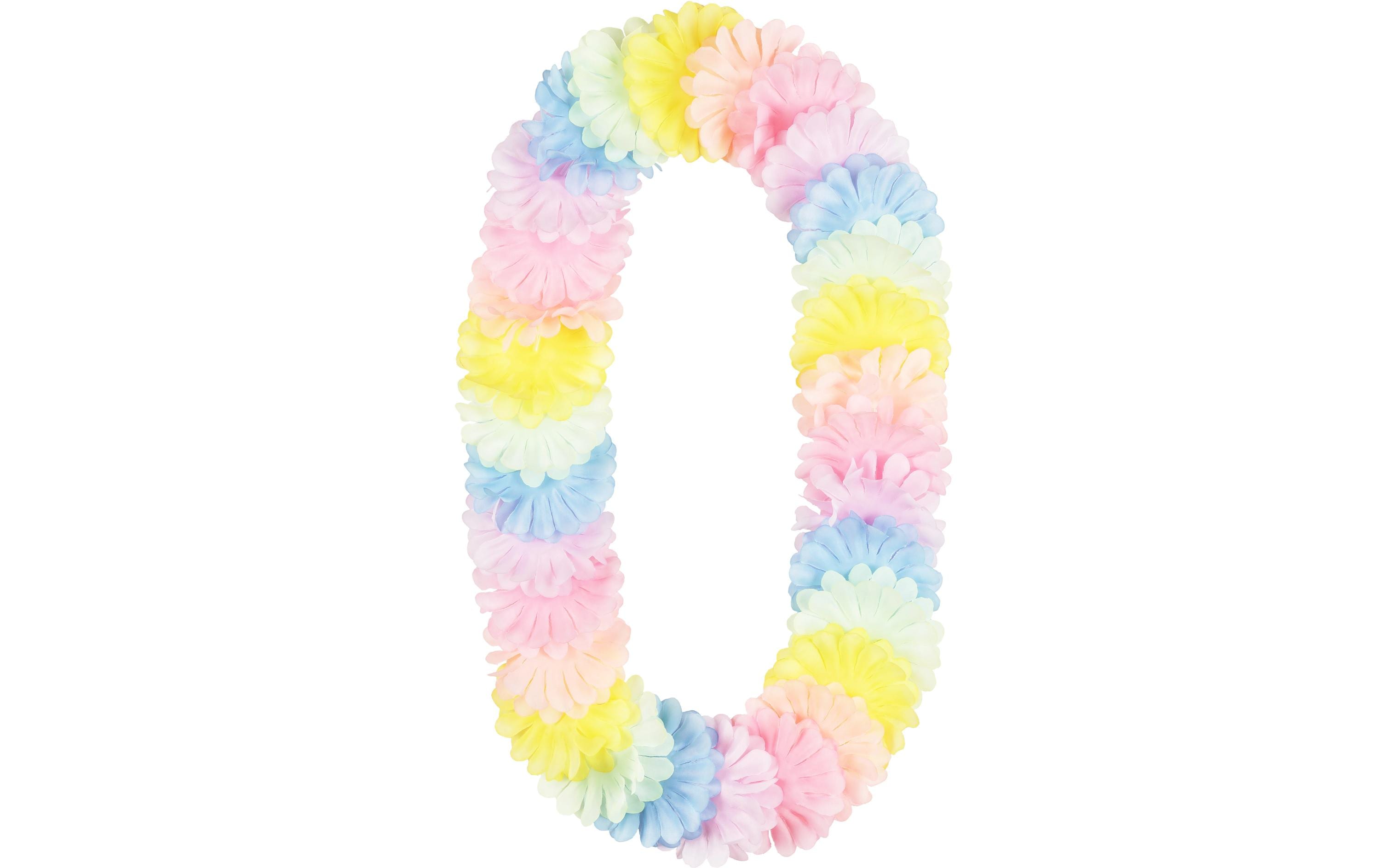 Partydeco Halskette Hawaii 120 cm, pastellfarbig